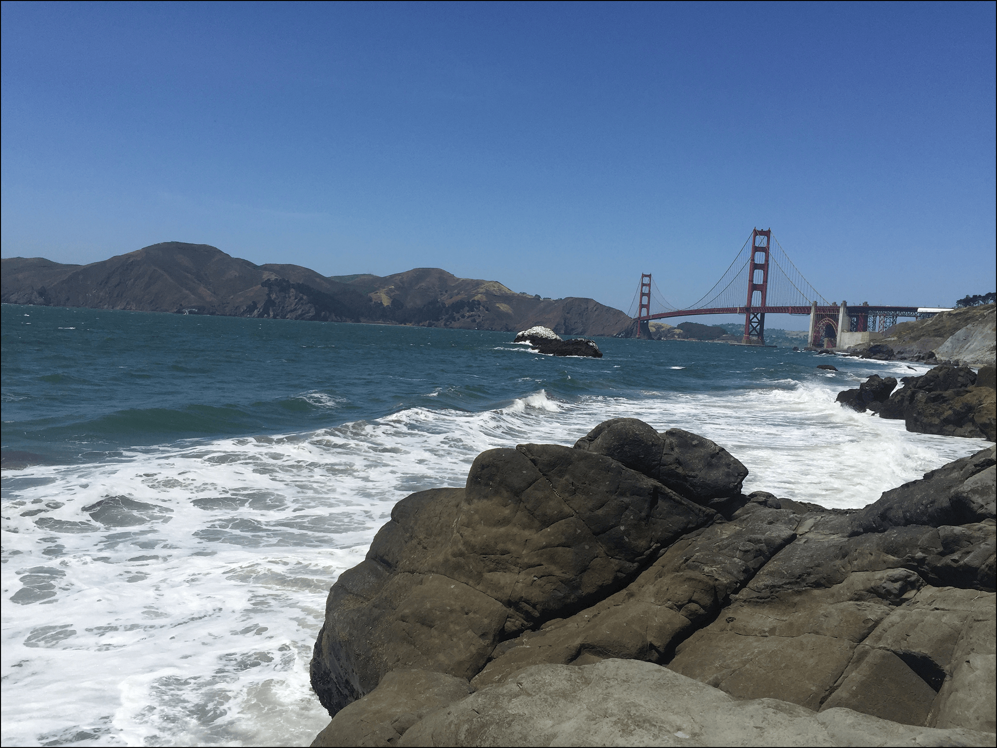 Strand Golden Gate Bridge San Francisco